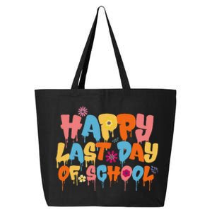 Happy Last Day of School Teacher Student Graduation 25L Jumbo Tote