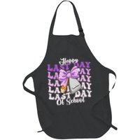 Happy Last Day Of School Coquette Bow Teachers Hello Summer Apron