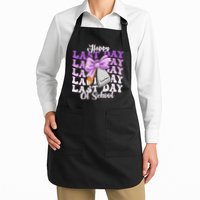 Happy Last Day Of School Coquette Bow Teachers Hello Summer Apron