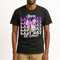 Happy Last Day Of School Coquette Bow Teachers Hello Summer Tall T-Shirt