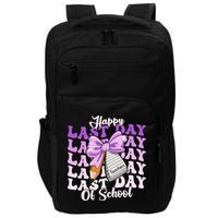 Happy Last Day Of School Coquette Bow Teachers Hello Summer Impact Tech Backpack