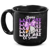 Happy Last Day Of School Coquette Bow Teachers Hello Summer 15oz Campfire Ceramic Mug