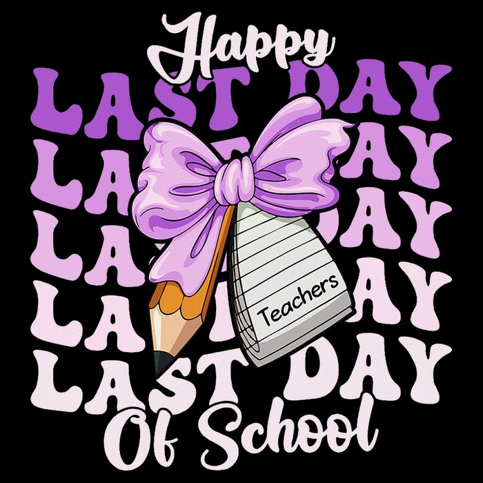 Happy Last Day Of School Coquette Bow Teachers Hello Summer Kids Sweatshirt