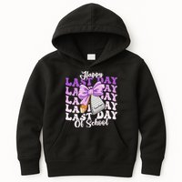 Happy Last Day Of School Coquette Bow Teachers Hello Summer Kids Hoodie