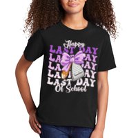 Happy Last Day Of School Coquette Bow Teachers Hello Summer Kids T-Shirt