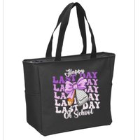 Happy Last Day Of School Coquette Bow Teachers Hello Summer Zip Tote Bag