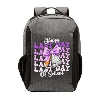 Happy Last Day Of School Coquette Bow Teachers Hello Summer Vector Backpack