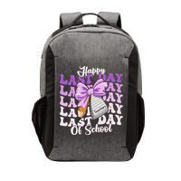 Happy Last Day Of School Coquette Bow Teachers Hello Summer Vector Backpack