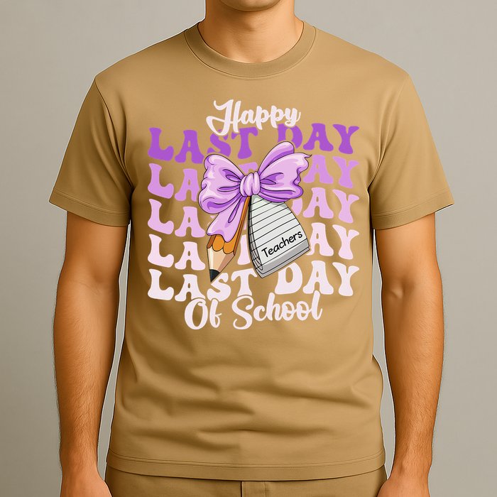 Happy Last Day Of School Coquette Bow Teachers Hello Summer T-Shirt
