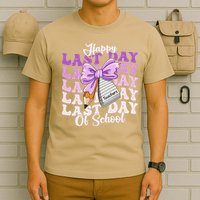 Happy Last Day Of School Coquette Bow Teachers Hello Summer T-Shirt