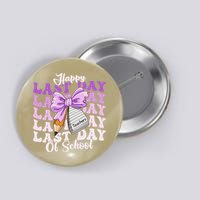 Happy Last Day Of School Coquette Bow Teachers Hello Summer Button