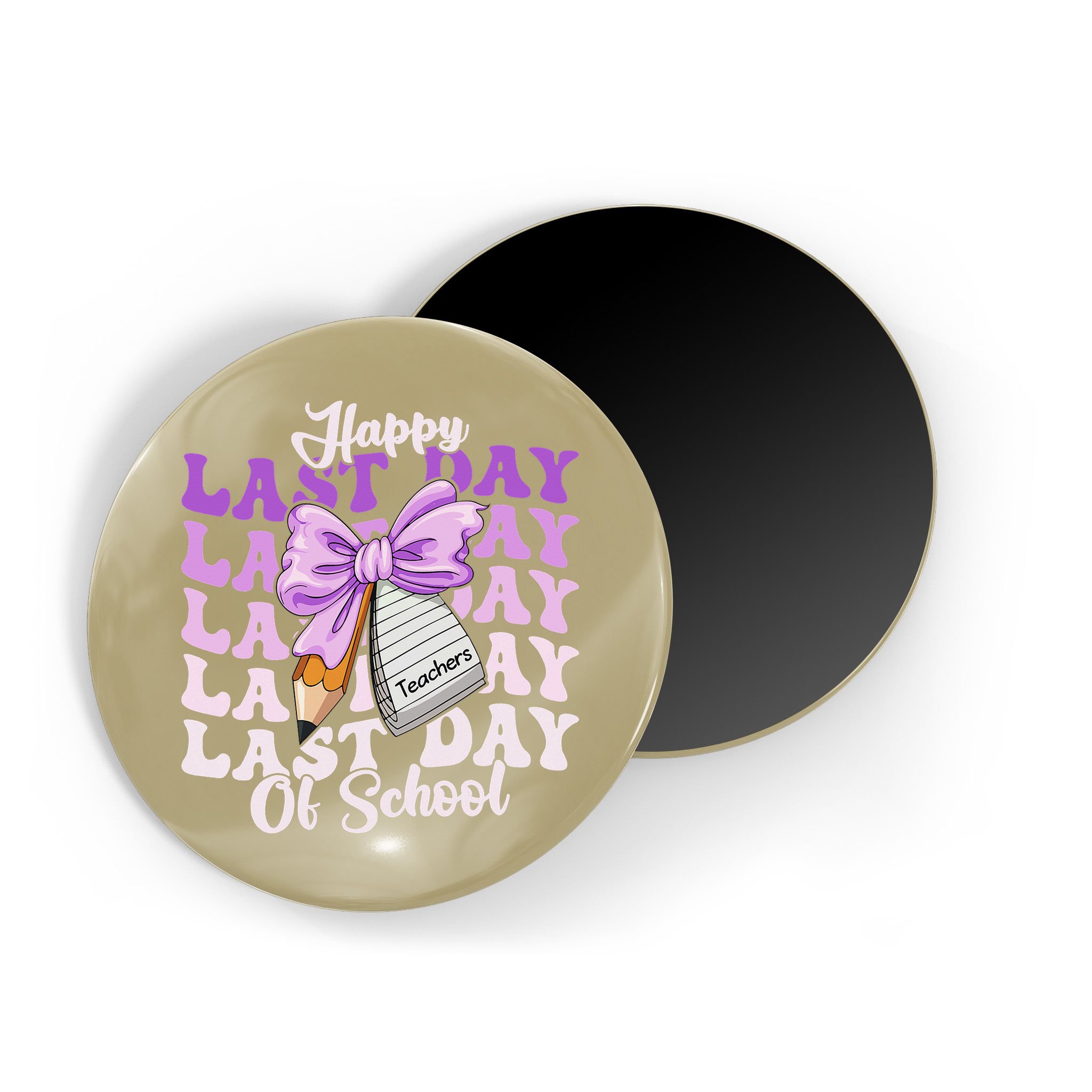 Happy Last Day Of School Coquette Bow Teachers Hello Summer Magnet