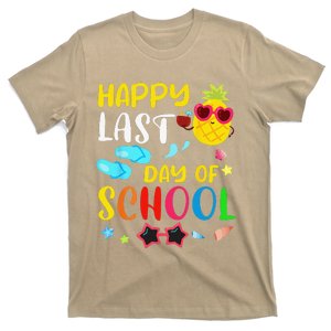 Happy Last Day Of School Teacher Student Summer Pineapple T-Shirt