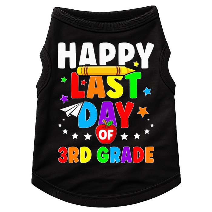 Happy Last Day Of 3rd Grade Graduation Teacher Doggie Tank