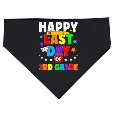 Happy Last Day Of 3rd Grade Graduation Teacher USA-Made Doggie Bandana