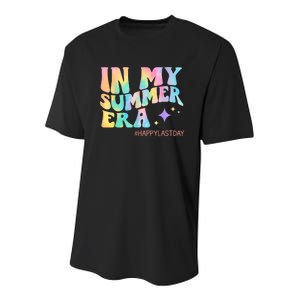 Happy Last Day Of School In My Summer Era Teacher Youth Performance Sprint T-Shirt