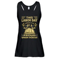 Happy Labor Day Design Union Worker Ladies Essential Flowy Tank