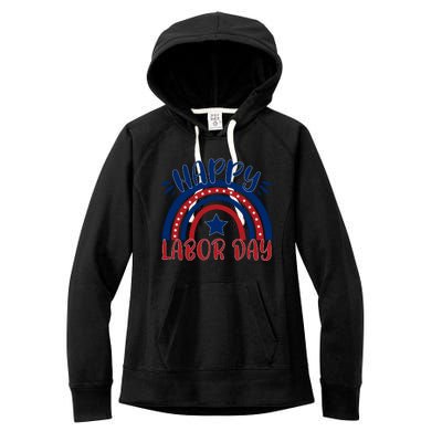 Happy Labor Day Celebration Graphic Women's Fleece Hoodie