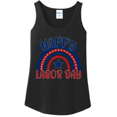 Happy Labor Day Celebration Graphic Ladies Essential Tank