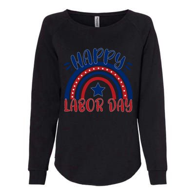 Happy Labor Day Celebration Graphic Womens California Wash Sweatshirt