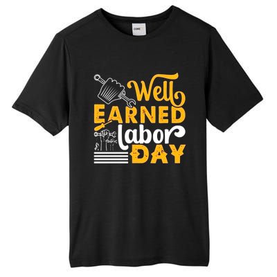 Happy Labor Day Design Union Worker Tall Fusion ChromaSoft Performance T-Shirt