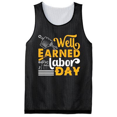 Happy Labor Day Design Union Worker Mesh Reversible Basketball Jersey Tank