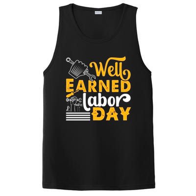 Happy Labor Day Design Union Worker PosiCharge Competitor Tank