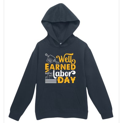 Happy Labor Day Design Union Worker Urban Pullover Hoodie