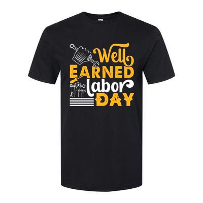 Happy Labor Day Design Union Worker Softstyle CVC T-Shirt