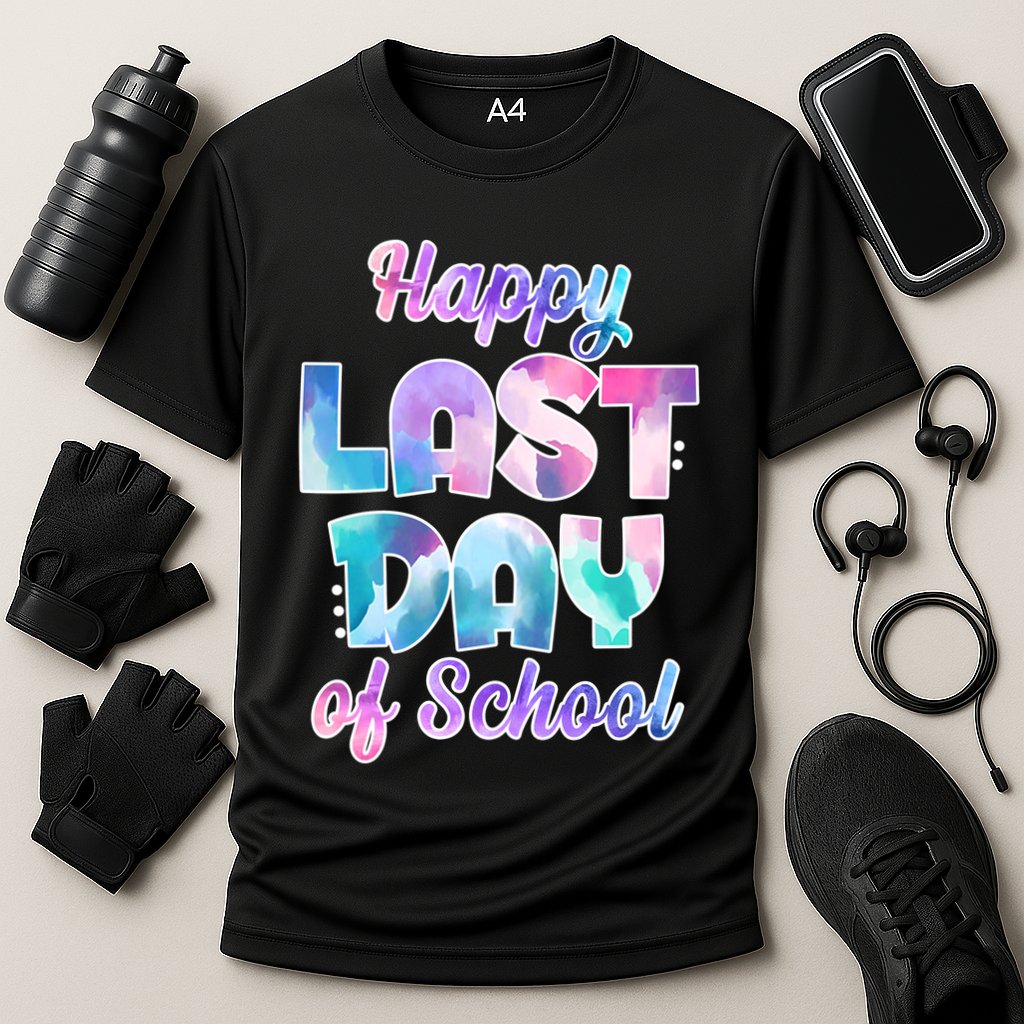 Happy Last Day Of School Colorful Performance Shirt