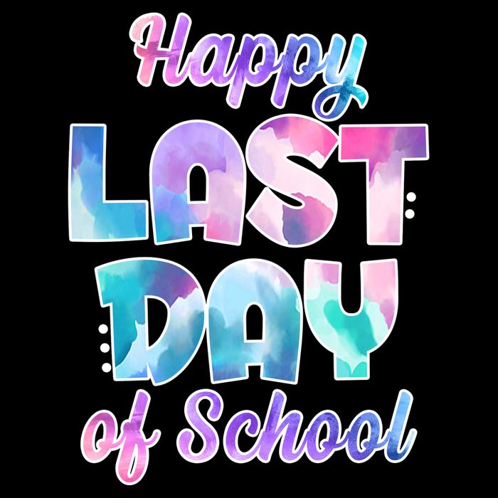 Happy Last Day Of School Colorful Drawstring Bag