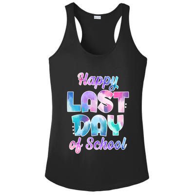 Happy Last Day Of School Colorful Ladies PosiCharge Competitor Racerback Tank