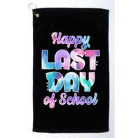 Happy Last Day Of School Colorful Golf Towel