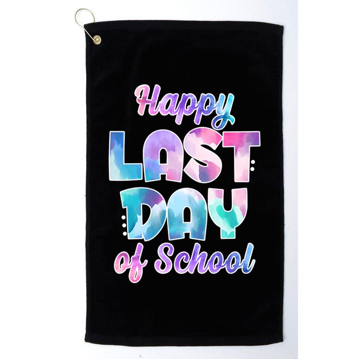 Happy Last Day Of School Colorful Golf Towel