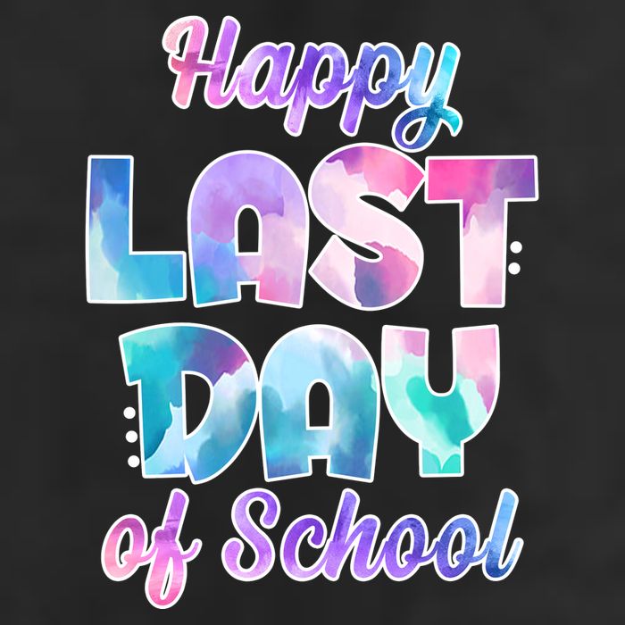 Happy Last Day Of School Colorful Golf Towel