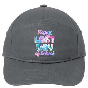 Happy Last Day Of School Colorful 7-Panel Snapback Hat