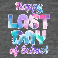 Happy Last Day Of School Colorful Flatbill Hat