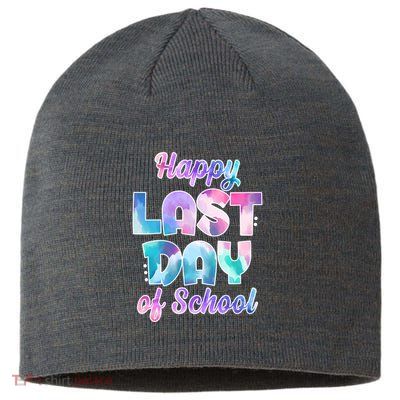 Happy Last Day Of School Colorful Sustainable Beanie