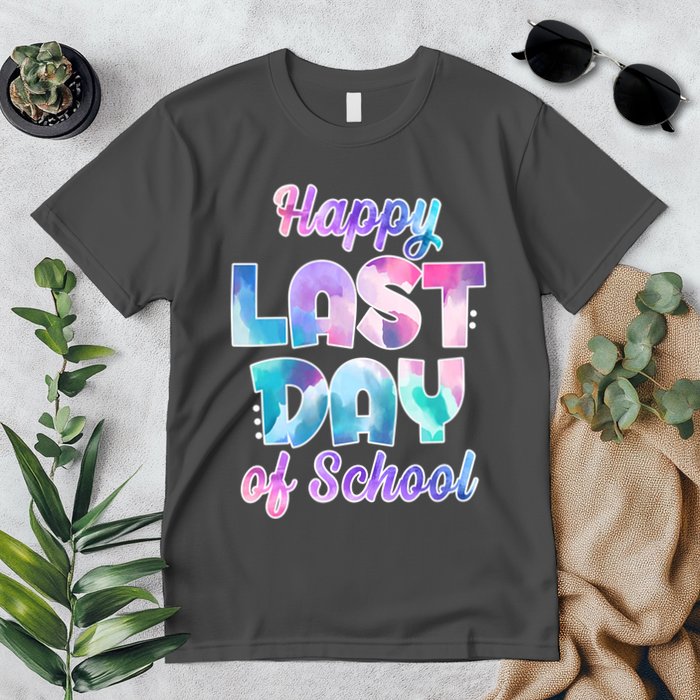 Happy Last Day Of School Colorful Premium T-Shirt