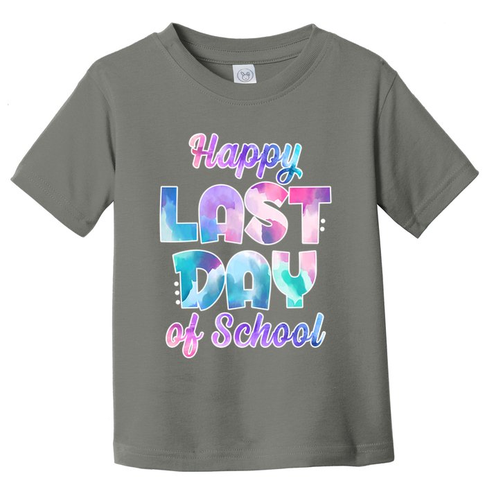 Happy Last Day Of School Colorful Toddler T-Shirt