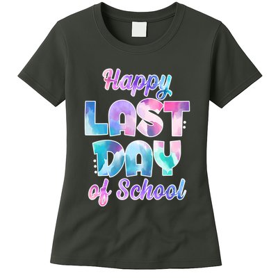 Happy Last Day Of School Colorful Womens T-Shirt