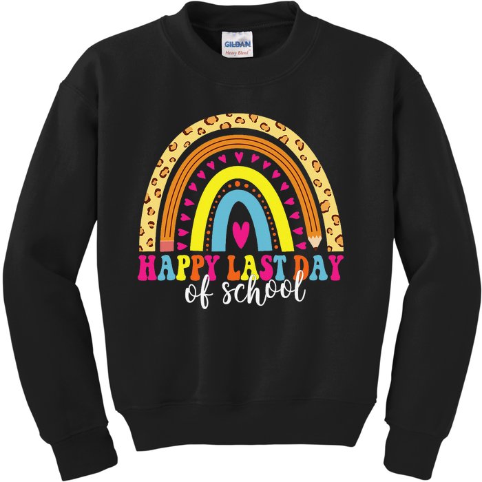 Happy Last Day of School Teacher Student Graduation Kids Sweatshirt