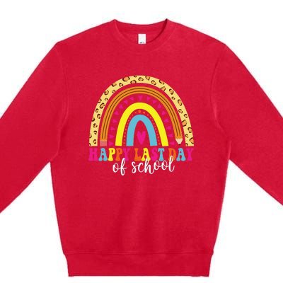 Happy Last Day of School Teacher Student Graduation Premium Crewneck Sweatshirt