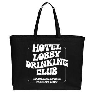 Hotel Lobby Drinking Club Traveling Tournament Parents Cotton Canvas Jumbo Tote