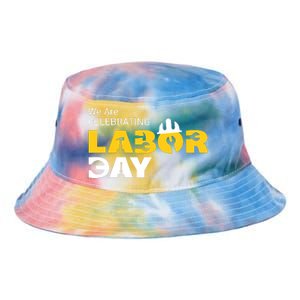 Happy Labor Day Celebration Graphic Tie Dye Newport Bucket Hat