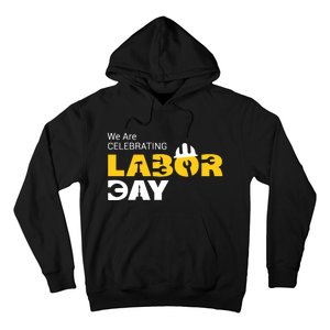 Happy Labor Day Celebration Graphic Hoodie