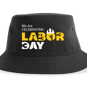 Happy Labor Day Celebration Graphic Sustainable Bucket Hat