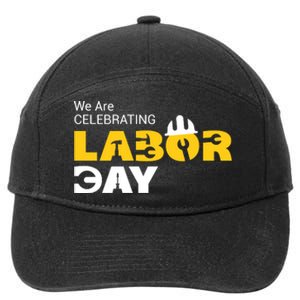 Happy Labor Day Celebration Graphic 7-Panel Snapback Hat