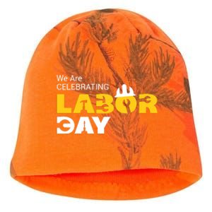 Happy Labor Day Celebration Graphic Kati - Camo Knit Beanie