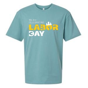 Happy Labor Day Celebration Graphic Sueded Cloud Jersey T-Shirt